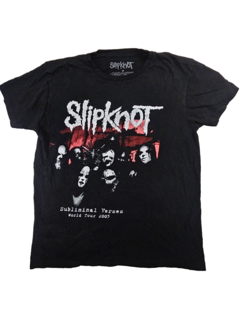 Slipknot Subliminal Verses World Tour 2005 Band T Shirt XL Black Double Sided Me